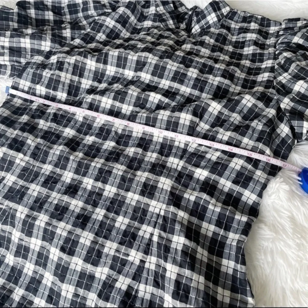 GANNI Houndstooth Black & White Cute Checkered Dress - Picture 15 of 16